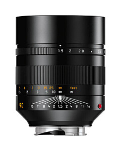 LEICA SUMMILUX-M 90 1.5 ASPH BLACK ANODIZED FINISH